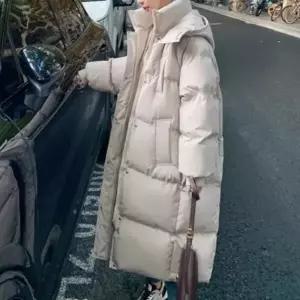 |CCJ6D3F|여성 빅사이즈 겨울 필수 후드 롱패딩 점퍼