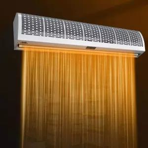 난방 에어 커텐 히터형 열풍 리모컨 방열 조절 온도