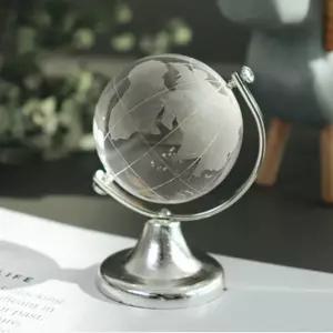 투명한 미니지구본 지구봉 장식용지구본 세계지도 4x6.3cm
