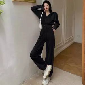 여성 츄리닝 세트 크롭 트레이닝 긴팔