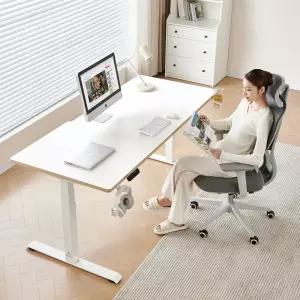 아우스 GE06 3-STEP 듀얼 모터 고강도 스퀘어 25mm상판 800폭 전동 모션데스크