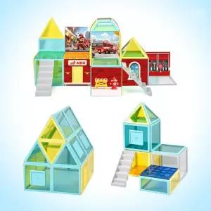 빅 역할 집짓기 자석블럭 블록 놀이 92P