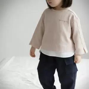 맘스메이드 예루예나아동 긴팔티 면 루즈 레이어드 YY