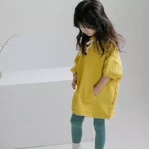 맘스메이드 예루예나아동 후드티 면 슬랍 롱 캥거루