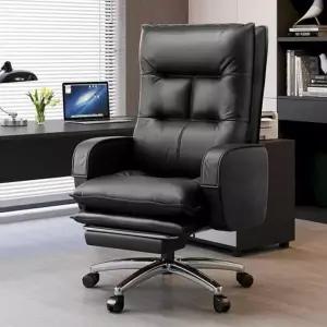 /아도라하우스 가죽 1인 의자 고급 리클라이너+발받침