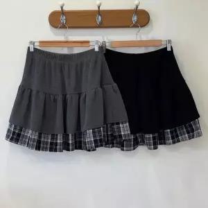 [하프클럽/]빅사이즈치마 X233L602 체크밑단티어드스커트 YP