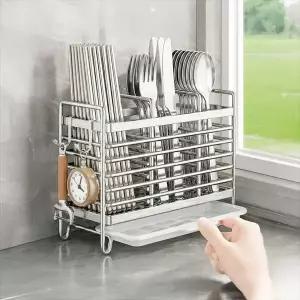 올스텐 수저통 3구수저통 몰받이대 숟가락 젓가락 주방 건조대