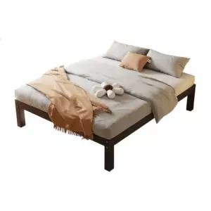 조립식 옥상 철제 베드 블랙 방부목 검은색 평상 침대 마루