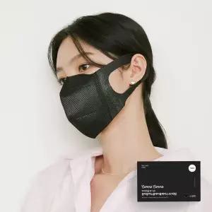 꼼마꼼마 KF-AD 대형 마스크 일상 데일리 블랙 50매 MNA