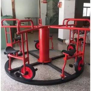 회전 자전거 놀이기구 레드 키즈카페 유치원 접이식 세발 공원