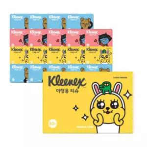 크리넥스 여행용티슈 50매 x 20개 카카오프렌즈 (색상 랜덤 발송)