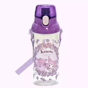 [보리보리/어린숨]산리오 쿠로미 플라워리스 원터치 클리어 보틀 480ML 스케이터 물병 물통 일본산