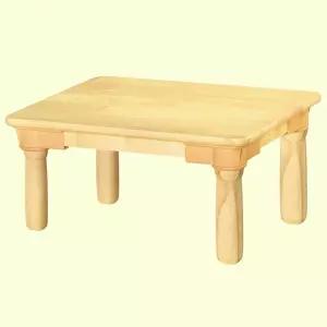 H28-5 고무나무 원목 1인용 책상 어린이집 유치원 유아용 공부상 290mm