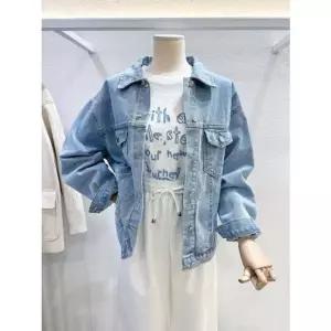 [갤러리아] [LAP]베이직 오버핏 데님자켓 (AS7XF162)