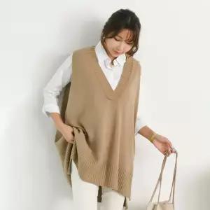 빅사이즈 602 세련브이오버핏조끼 DBNC542