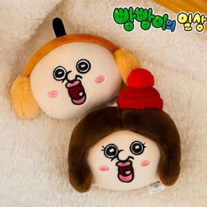 핫팩인형 빵빵이 얼굴 캐릭터 손난로 겨울 보온 소품