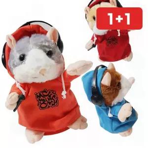 햄스터인형 힙합 따라쟁이 말하는 햄스터 인형 녹음인형 (1+1)