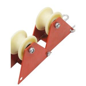 외벽 청소 도르래 전기 고리 2 줄감개 운송 롤러 작업 밧줄 50x80cm