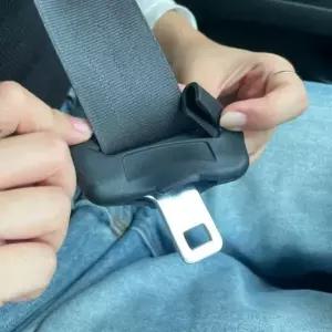( )안전벨트 실리콘 버클 클립 커버 블랙 안전밸트