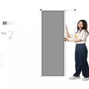 오아픽 11번가 간이 중문 자바라 흰색 파티션 칸막이 반차광 테두리 폴딩도