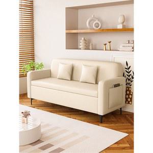 수납형 쇼파 거실 인테리어 서랍 신발 오렌지 3인용 프레임 벨벳 체어 60x40x46cm