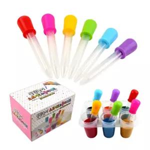 과학 미술 물감놀이 스포이드 파레트홀더 세트 6개입 영유아용 두뇌개발 창의력발달