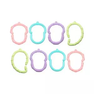 꼬꼬노리 국산 열탕소독 도토링 고리 치발기 애디 8P 유럽 미국 일본 국내4개국인증 소근육 발달 고리