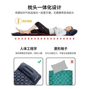 자동 에어 매트리스 두꺼운 에어매트 캠핑용 베개일체형 2인용 1인용 높이 수면패드