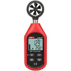 풍속계 휴대용 관측기 속도 표준 디지털 LCD 풍량 UT363BT 소음계 DUKA