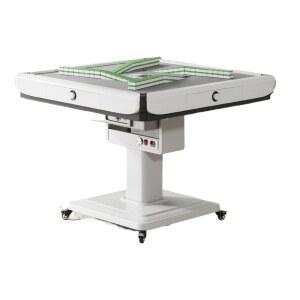 식탁 전동마작테이블 자동 접이식 마작탁자 마작패 리모컨 스마트 체스 마작기 화이트 전용