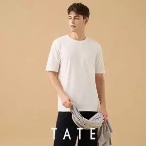 [NS홈쇼핑]테이트 오가닉면100 튜블러 티셔츠 7종(화이트 7종)[35739536]