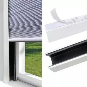 롤러 블라인드용 U 채널 블랙아웃 PVC 라이트 차단 스트립 갭 차단기 창문 음영 사이드 레일 트랙 침실
