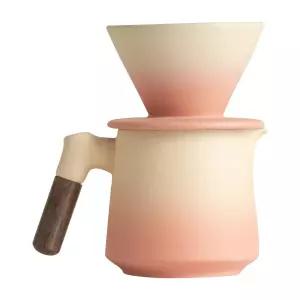 커피잔 커피포트 세트 세라믹 커피 깔때기 필터 커피포트 그라데이션