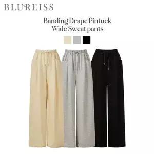 [블루레이스] 밴딩 드레이프 와이드 팬츠_B6S1PT7101