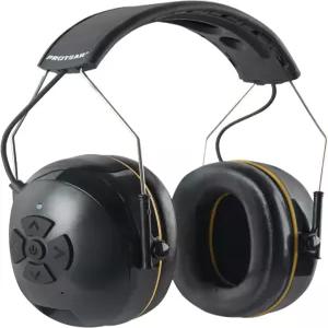 블루투스로 청력 보호 무선 소음 차단 헤드폰 30dB SNR 기능 없음 충전식 배터리 이어머프 장시간 재생