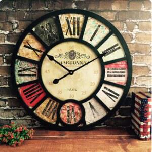 바이디움 복고풍 직경 디자인 북유럽 시계 벽시계 고급 패션 침실