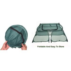 튼튼한 PVC와 메쉬 보호 키트가 포함된 높이 조절 가능 화단 덮개로 식물 관리 및 파티오에서 연중 사용