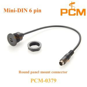 미니 소형 DIN 6핀 PS2 키보드 마우스 패널 마운트 벌크헤드 케이블 IPC SBC ARM PLC 무선 비디오 플레이어