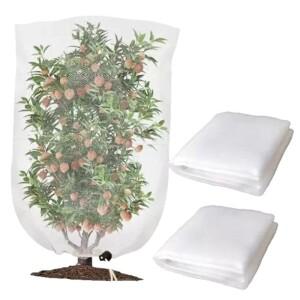 돔형 식물 보호망 커버3개- 오이 토마토 장미용 곤충 및 새 방지 장치