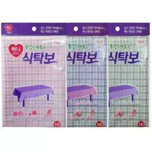 일회용 식탁보 럭셔리 체크 테이블보 커버 덮개 1매 김장 탁자보 탁자