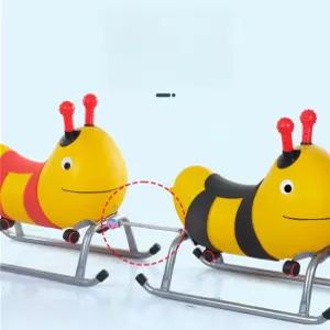 성인 눈썰매 2인 귀여운 아동 눈 썰매 스노우 브레이크 성인용 유아 빙판 더블 겨울놀이