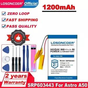 LOSONCOER Astro A50 배터리용 배터리  1200mAh SRP603443 재고 있음
