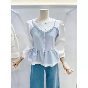 [갤러리아] [LAP]프릴뷔스티에 레이어드블라우스 (AS1WB240)