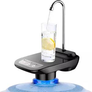 트레이가 있는 전기 물병 펌프 ？ 수도꼭지가 충전식 자동 식수 디스펜서 5갤런 병 장착 가정 사무실 및