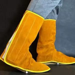 소가죽 용접 발등 커버 다리 토시 안전 장갑