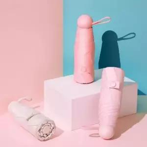 미니 경량 5단 접이식 암막 자외선차단 우산 우양산