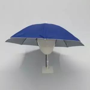 ( )머리에 우산모자 소 블루 모자우산 머리에쓰는우산 파라솔우산