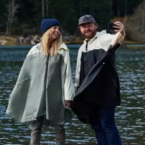 케이프형 레인코트 남녀공용 등산 캠핑 우비