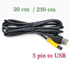 안드로이드 자동차 장착 스크린 내비게이션 USB 운전 녹음기 케이블용 5 핀 20 cm2.3 미터