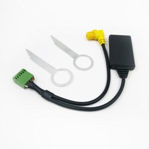 2025 MMI 3G 5.0 블루투스 AUX 오디오 어댑터 - 아우디 호환 A5 A6 C6 Q7 S5 모델과 호환 차량 경험 업그